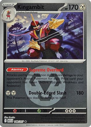 Kingambit (Energy Symbol Pattern) 148 - Reverse Holofoil ME Ascended Heroes