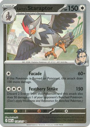 Larry's Staraptor 170/217 - Reverse Holofoil ME Ascended Heroes