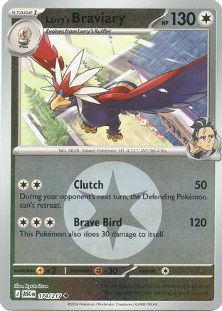 Larry's Braviary (Energy Symbol Pattern) 174 - Reverse Holofoil ME Ascended Heroes