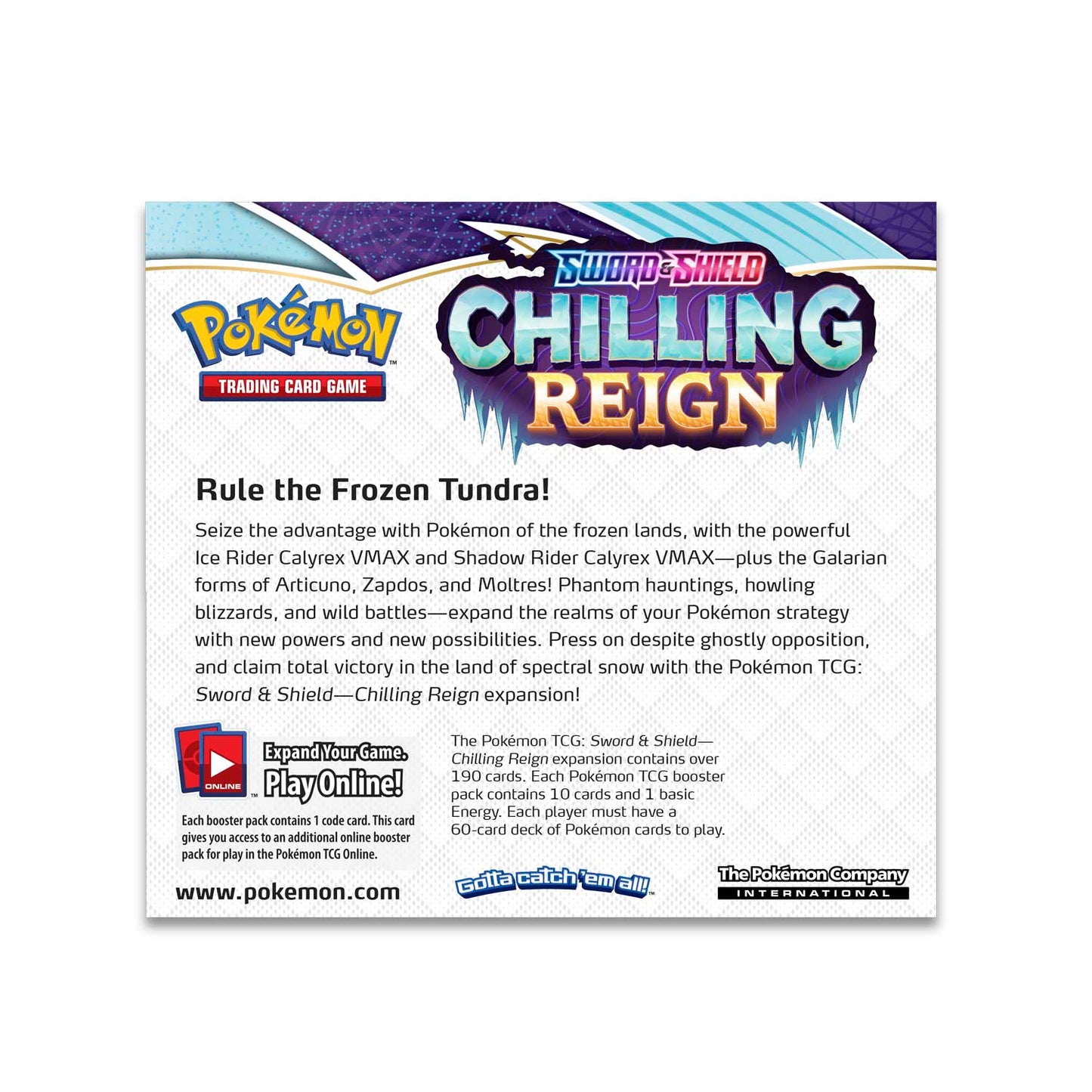Pokemon Sword & Shield: Chilling Reign - Booster Box (Corner Denting)