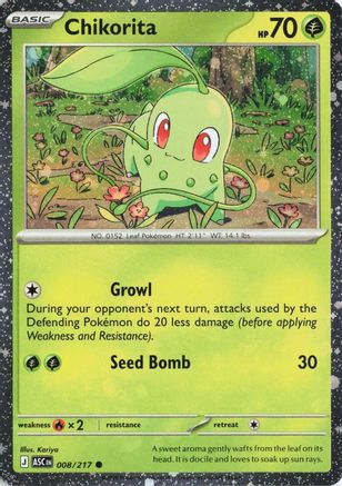 Chikorita (Cosmos Holo) 008 - Holofoil Miscellaneous Cards & Products