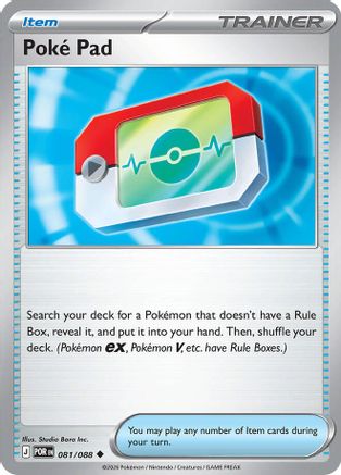 Poke Pad 081/088 - Reverse Holofoil ME03 Perfect Order