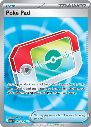 Poke Pad 113/088 - Holofoil ME03 Perfect Order