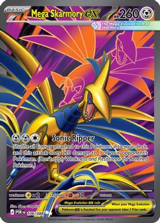 Mega Skarmory ex 106/088 - Holofoil ME03 Perfect Order