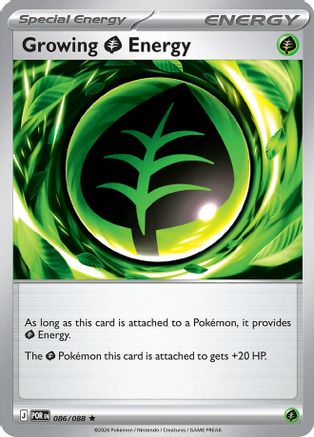 Growing Grass Energy 086 - Reverse Holofoil ME03 Perfect Order