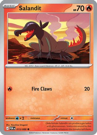 Salandit 015 - Reverse Holofoil ME03 Perfect Order