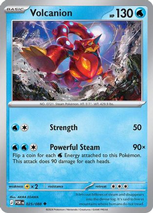 Volcanion 025 - Reverse Holofoil ME03 Perfect Order