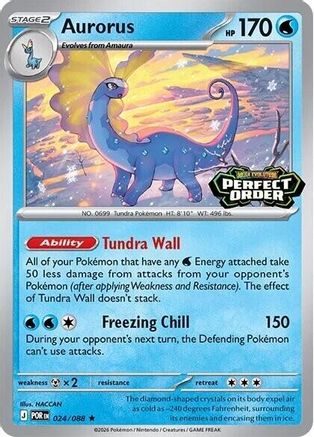 Aurorus (Perfect Order Stamped) 024 - Holofoil Miscellaneous Cards