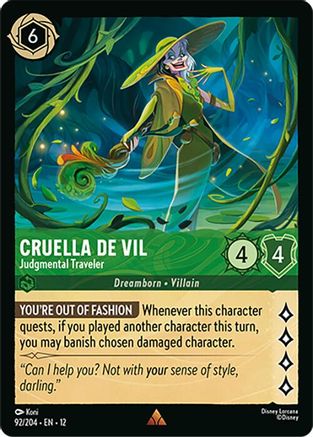Cruella De Vil - Judgmental Traveler (92/204) - Wilds Unknown