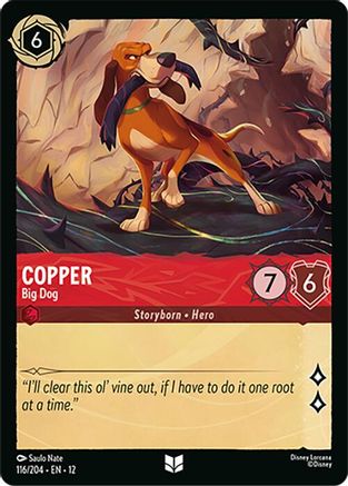 Copper - Big Dog (116/204) - Wilds Unknown Cold Foil