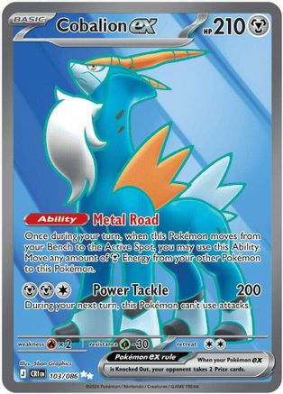 Cobalion ex 103/086 - Holofoil ME04 Chaos Rising