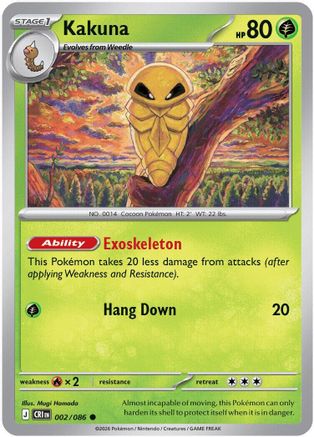 Kakuna 002 - Reverse Holofoil ME04 Chaos Rising
