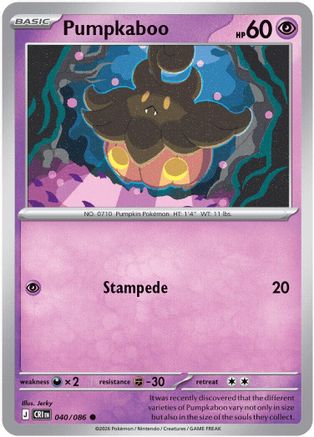 Pumpkaboo 040 - Reverse Holofoil ME04 Chaos Rising