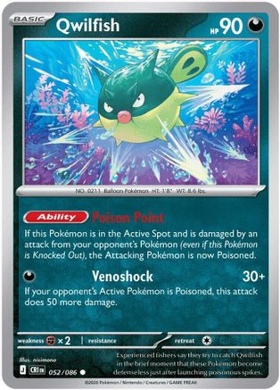 Qwilfish 052 - Reverse Holofoil ME04 Chaos Rising
