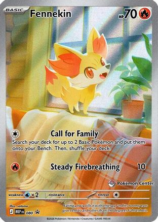 Fennekin 080 - Holofoil ME Mega Evolution Promo (Pokemon Center)