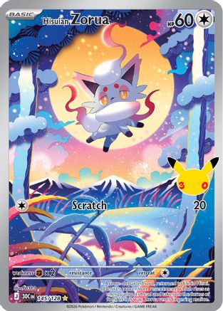 Hisuian Zorua 145 - Holofoil ME 30th Celebration
