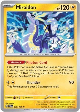Miraidon 028 - Reverse Holofoil ME05 Pitch Black