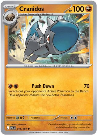 Cranidos 044 - Reverse Holofoil ME05 Pitch Black