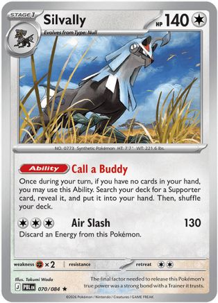 Silvally 070/084 - Reverse Holofoil ME05 Pitch Black