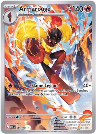 Armarouge 086/084 - Holofoil ME05 Pitch Black