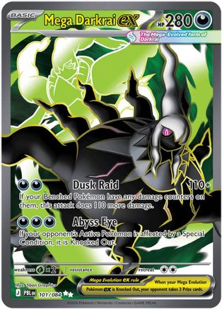 Mega Darkrai ex 101/084 - Holofoil ME05 Pitch Black