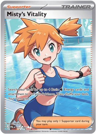 Misty's Vitality 111/084 - Holofoil ME05 Pitch Black