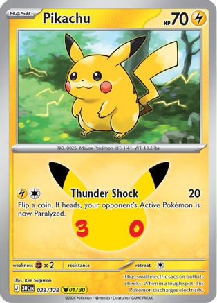 Pikachu 023/128 - Holofoil ME 30th Celebration