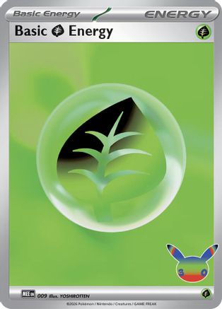 Basic Grass Energy 009 - Holofoil MEE Mega Evolution Energies