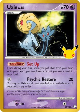 Uxie 043 - Holofoil ME 30th Celebration Classic Collection
