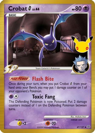 Crobat G 047 - Holofoil ME 30th Celebration Classic Collection