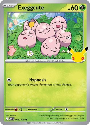 Exeggcute 001 - Holofoil ME 30th Celebration