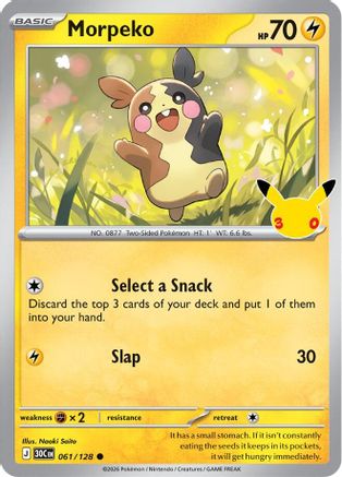 Morpeko 061/128 - Holofoil ME 30th Celebration
