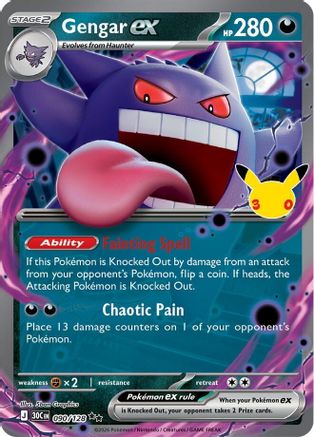 Gengar ex 090 - Holofoil ME 30th Celebration