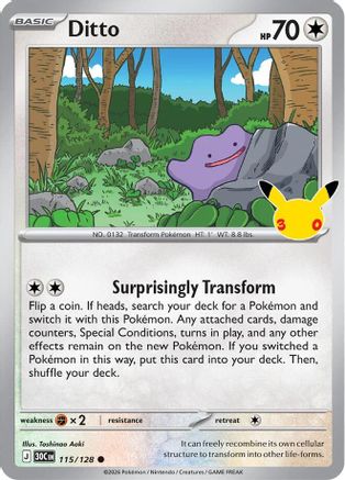 Ditto 115 - Holofoil ME 30th Celebration