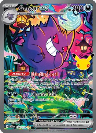 Gengar ex 154/128 - Holofoil ME 30th Celebration