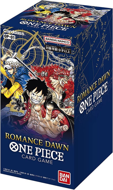 One Piece OP-01 Romance Dawn Booster Box - Japanese Tonkatom's TCG Station One Piece OP-01 Romance Dawn Booster Box - Japanese Tonkatom's TCG Station