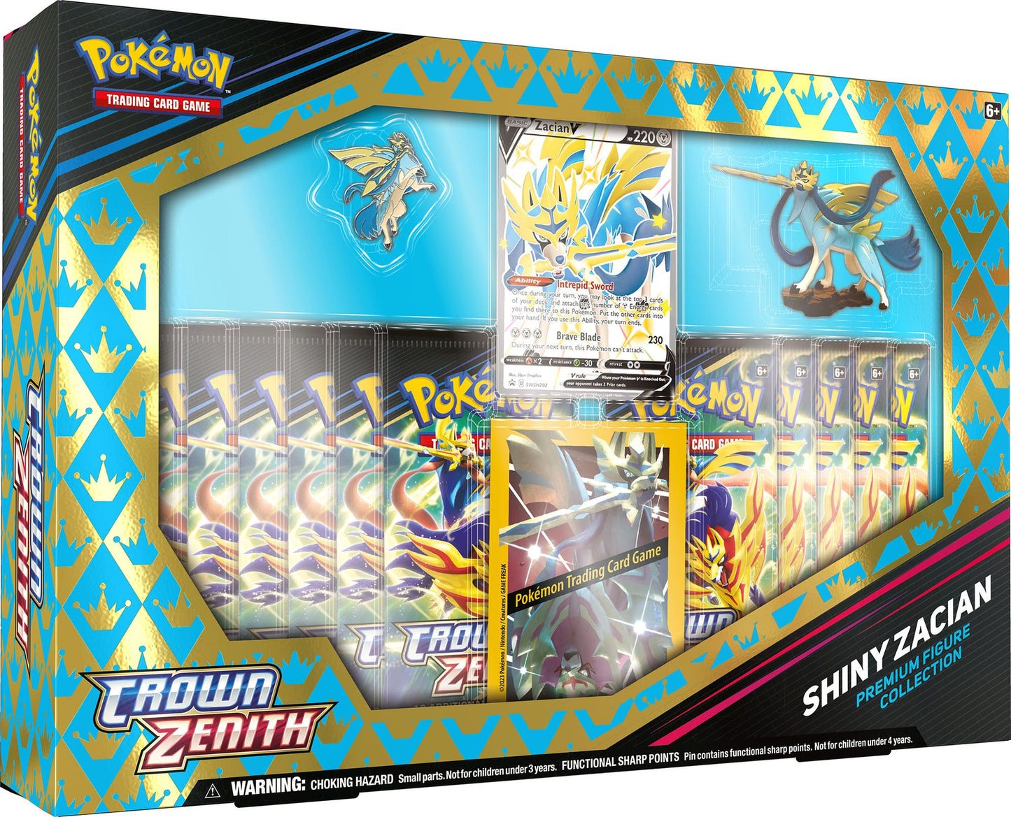 Pokemon Sword & Shield: Crown Zenith Premium Figure Collection - Shiny Zacian