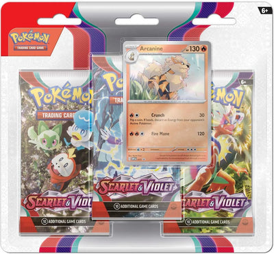 Pokemon Scarlet & Violet - 3 Pack Blister (Arcanine)