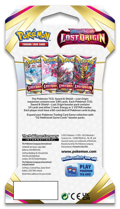 Pokemon Sword & Shield: Lost Origin - Sleeved Booster Pack