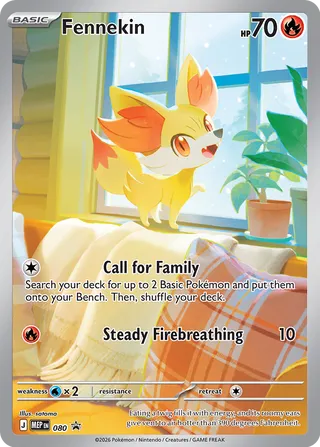 Fennekin 080 - Holofoil ME Mega Evolution Promo