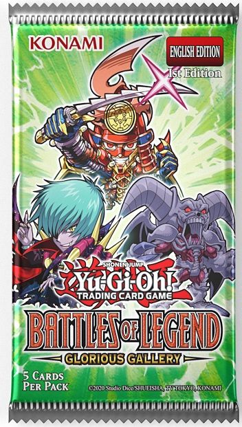 Yugioh Battles of Legend - Glorious Gallery Booster Pack - 1st Edition