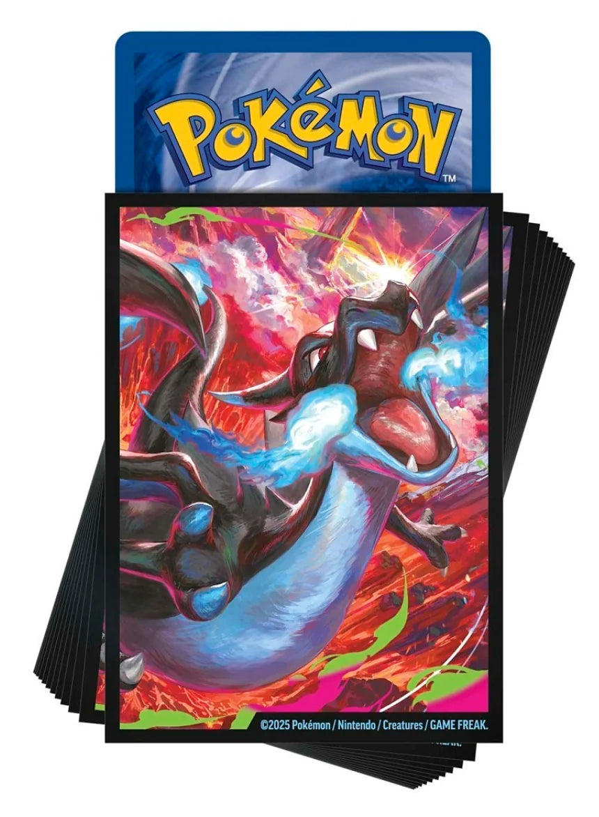 Pokemon Card Sleeves - Mega Charizard X ex (65 Pack)