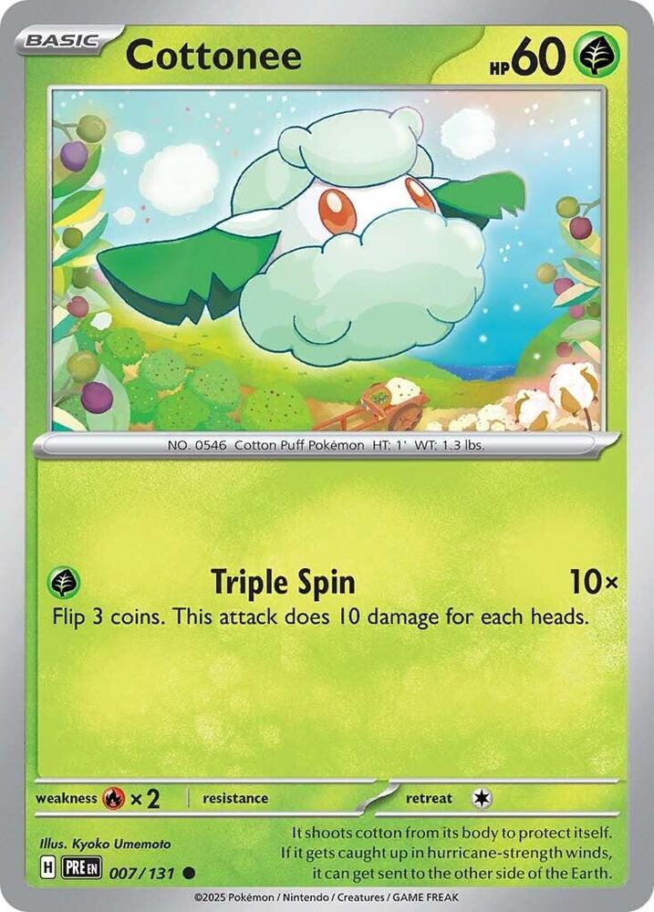 Cottonee (007/131) [Scarlet & Violet: Prismatic Evolutions]