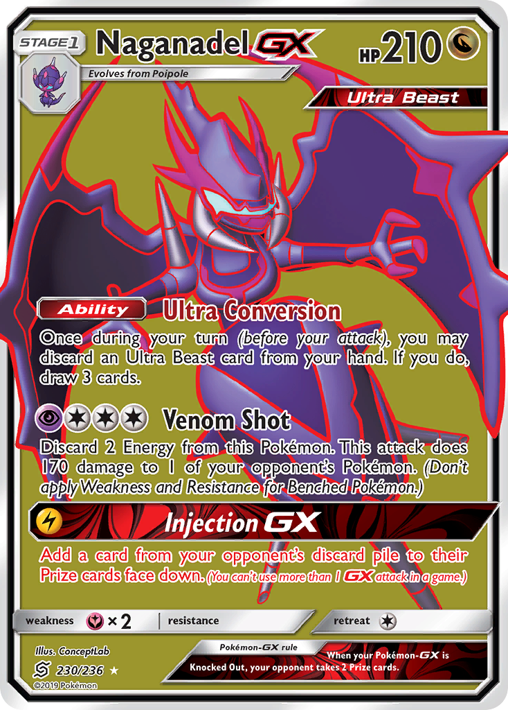 Naganadel GX (230/236) [Sun & Moon: Unified Minds]