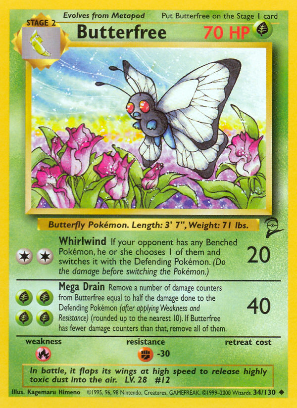 Butterfree (34/130) [Base Set 2]