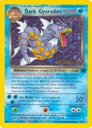Dark Gyarados (8/82) (Prerelease Promo) [Team Rocket Unlimited]