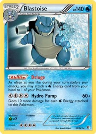 Blastoise (31/149) (Theme Deck Exclusive) [Black & White: Boundaries Crossed]