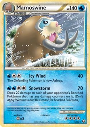 Mamoswine (5/102) (Cracked Ice Holo) (Theme Deck Exclusive) [HeartGold & SoulSilver: Triumphant]