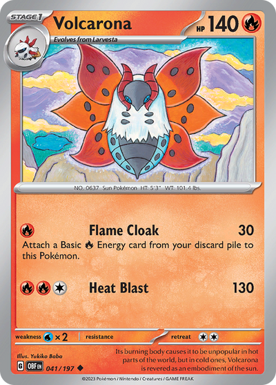 Volcarona (041/197) [Scarlet & Violet: Obsidian Flames]