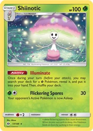 Shiinotic (17/149) (Theme Deck Exclusive) [Sun & Moon: Base Set]